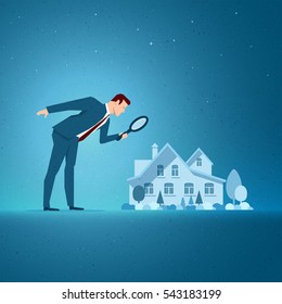 Business concept vector illustration. Investing, real estate, investment opportunity concept. Elements are layered separately in vector file.