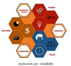 Business Concept vector illustration, modern template,infographic business plan.