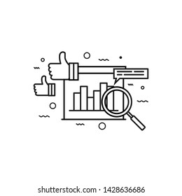 Business concept vector. business prospect illustration. icon vector