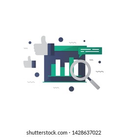 Business concept vector. business prospect illustration. icon vector flat design