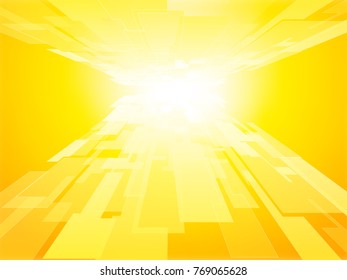 business concept virtual technology yellow vector background
