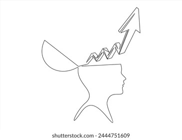 	
Business Concept.Human head, with chart, diagrams and graphs. Concept of analytical thinking, statistical analyst and analysis, financial analytics. Creative vector illustration for banner.