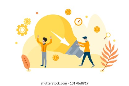 Business concept.promotion in the network. manager at remote work, searching for new ideas solutions, working together in the company, brainstorming.