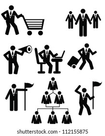 Business concept,resource,person style,icon set,Vector