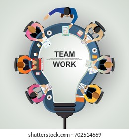 Business concepts for analysis and planning, teamwork consulting, project management, financial reporting and strategy. Vector illustration.