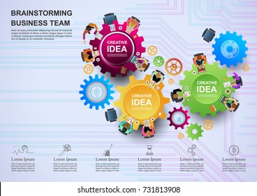 Business concepts for analysis and planning, teamwork consulting, project management, financial reporting and strategy. Vector illustration.