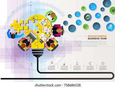 Business concepts for analysis and planning, teamwork consulting, project management, financial reporting and strategy. Vector illustration.