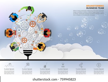 Business concepts for analysis and planning, teamwork consulting, project management, financial reporting and strategy. Vector illustration.