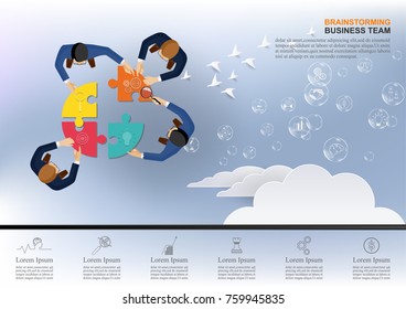 Business concepts for analysis and planning, teamwork consulting, project management, financial reporting and strategy. Vector illustration.