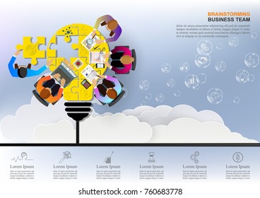 Business concepts for analysis and planning, teamwork consulting, project management, financial reporting and strategy. Vector illustration.