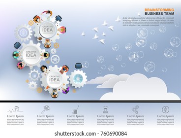Business concepts for analysis and planning, teamwork consulting, project management, financial reporting and strategy. Vector illustration.