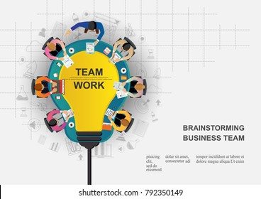 Business concepts for analysis and planning, teamwork consulting, project management, financial reporting and strategy. Vector illustration.