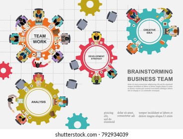 Business concepts for analysis and planning, teamwork consulting, project management, financial reporting and strategy. Vector illustration. - Powered by Shutterstock - Get 15% off with code: PIKWIZARD15