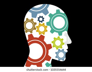 Business concepts. the concept of human intelligence. Brain storming.