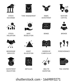 Business Concepts Hand Drawn glyph icons - vector 