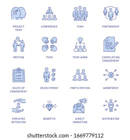 Business Concepts Hand Drawn icons - vector 