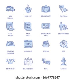 Business Concepts Hand Drawn icons - vector 