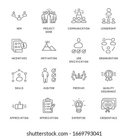 Business Concepts Hand Drawn Icons - Vector 