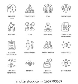 Business Concepts Hand Drawn Icons - Vector 