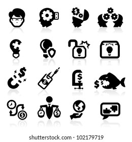 Business concepts icons set