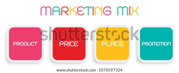 Business Concepts Illustration Marketing Mix 4ps Stock Vector (Royalty ...