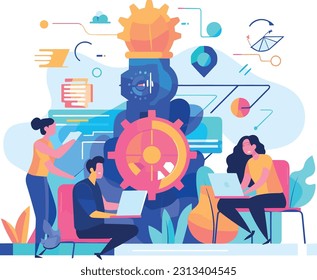 Business concepts like teamwork, innovation, collaboration, or productivity. These visuals can be used in presentations, infographics, or articles related to entrepreneurship and corporate environment