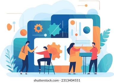 Business concepts like teamwork, innovation, collaboration, or productivity. These visuals can be used in presentations, infographics, or articles related to entrepreneurship and corporate environment