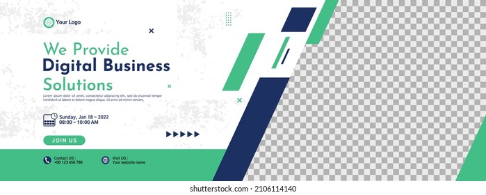 Business Conference Banner Template Design For Webinar, Marketing, Online Class Program, Etc