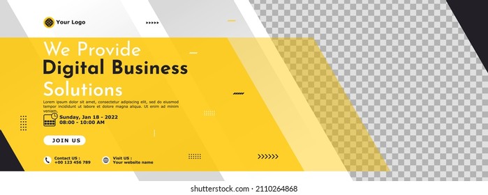 Business Conference Banner Template Design For Webinar, Marketing, Online Class Program, Etc