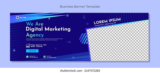 Business Conference Banner Template Design For Webinar, Marketing, Online Class Program, Etc