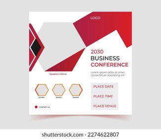 Business conference banner vector design.Modern banner design with place for the photo. school add vecotr, Horizontal banner design with abstract fluid shape Usable for banner, cover, and header