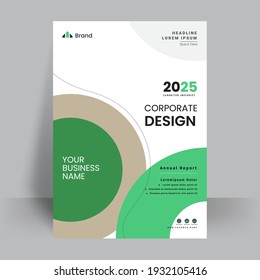 Business Conference brochure flyer design layout template in A4 size, with nice background, vector eps10