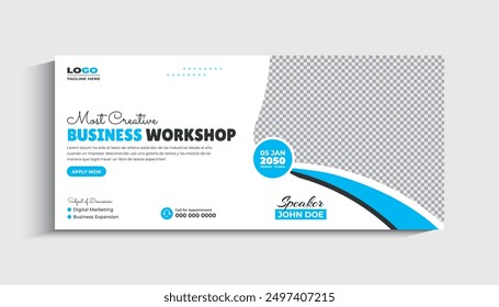 Business Conference and corporate social media cover template
