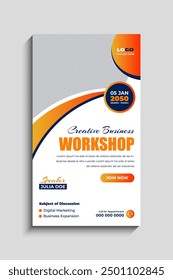 Business Conference and corporate social media story template