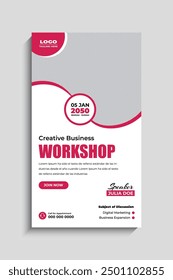 Business Conference and corporate social media story template