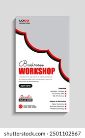 Business Conference and corporate social media story template
