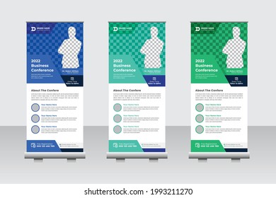 Business Conference Corporate Stander X- Banner Template Design