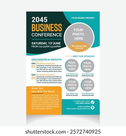 Business Conference flyer design template
