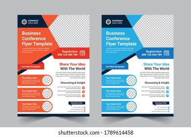 Business Conference Flyer Template Design