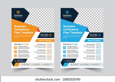 Business Conference Flyer Template Design