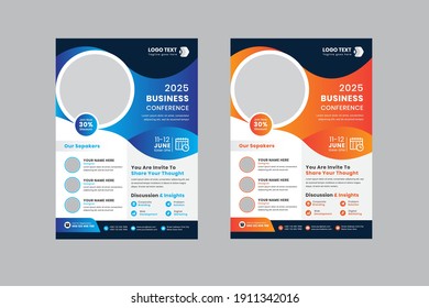 Business Conference Flyer Template Design