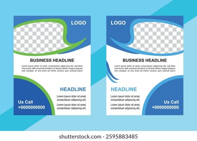 Business conference flyer template or online live webinar and corporate Business flyer leaflet pos