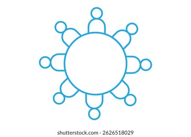Business conference icon. Business meeting. Discussion group. Conference symbol modern, simple, vector icon. Meeting vector icon. Vector Illustration