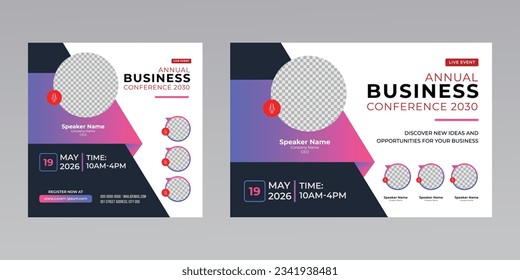 business conference live webinar banner invitation social media post template. editable
promotional marketing strategy banner ads.