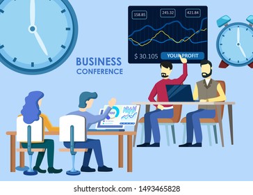 Business conference. Team is addressing the issue of future project. Brainstorming and many new ideas. Creative illustration for your projects and solutions.