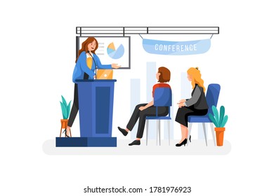 Business Conference vector Illustration concept