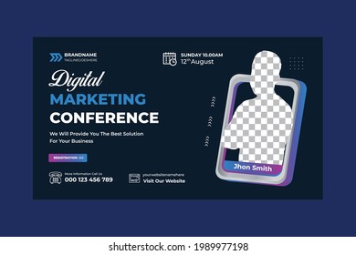 Business Conference Video Thumbnail Template