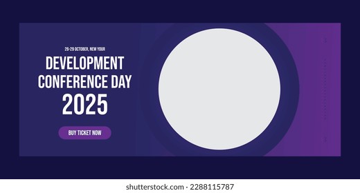 Business conference web banner template
