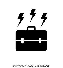 Business Conflict Icon. Managerial Cases. Misunderstand, Problem Symbol - Vector. 