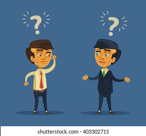 Business Conflict Vector Flat Cartoon Illustration Stock Vector ...